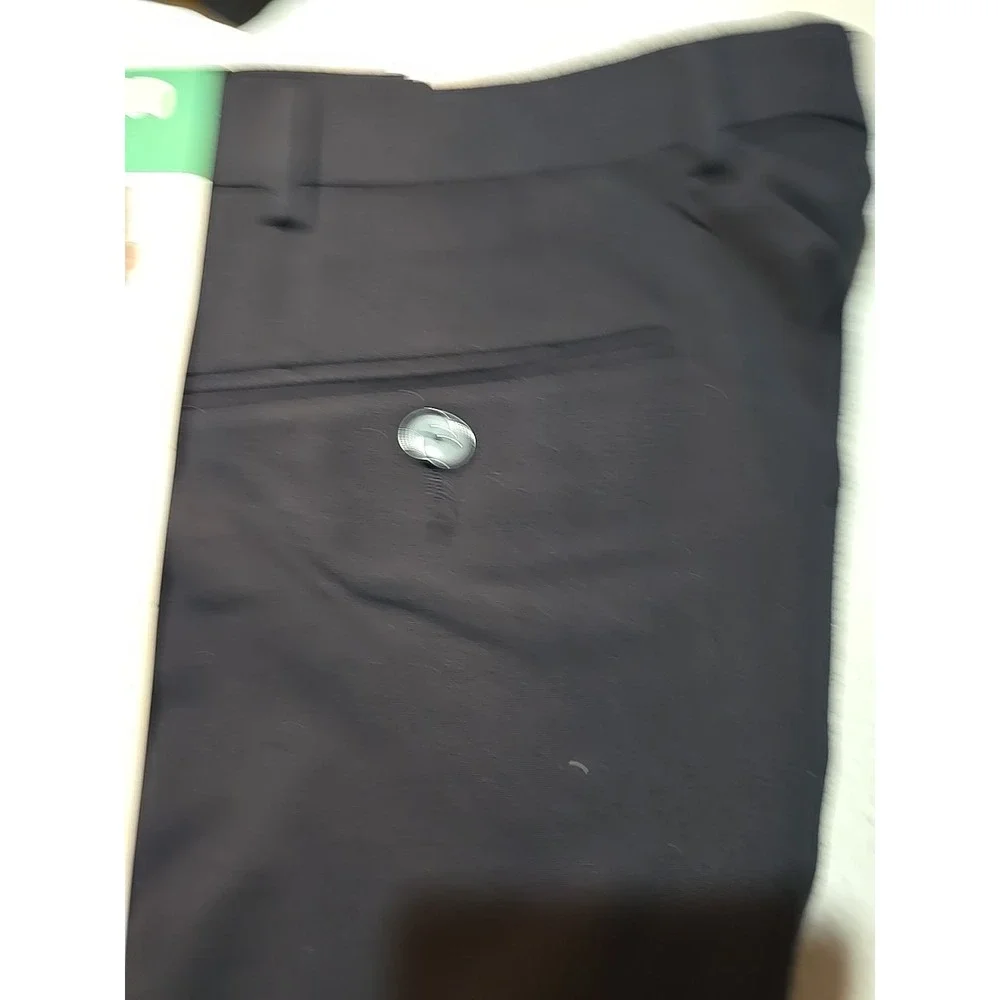 Calvin Klein Men's Slim‎ Fit Stretch Flat Front Dress Pant (38x30 Blue)